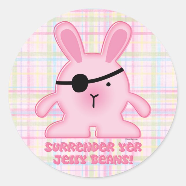 Pirate Bunny Sticker (Front)