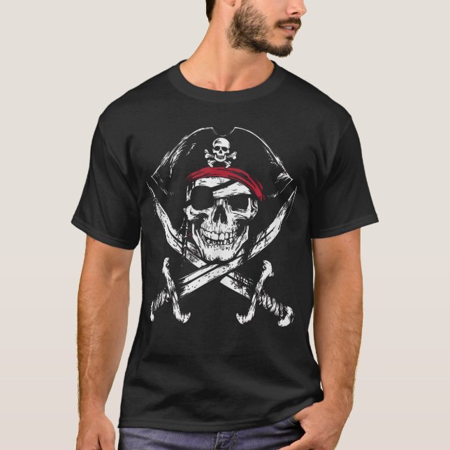  Pirate Calico Jack Sword Flag Jolly Roger Tank  (Front)