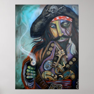 Pirate Captain Barbosa Poster