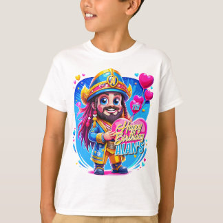 Pirate Captain Birthday Kids Gifts Illustration T-Shirt