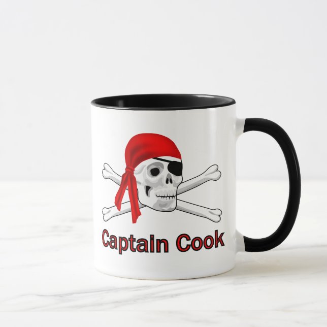 Pirate Captain Cook Mugs (Right)