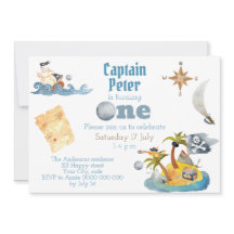 Pirate Captain Cute First Birthday