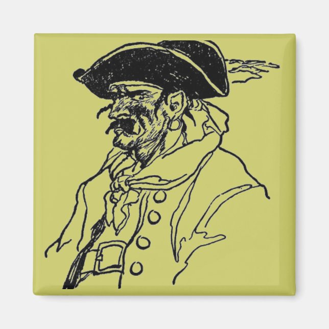 Pirate Captain Magnet (Front)