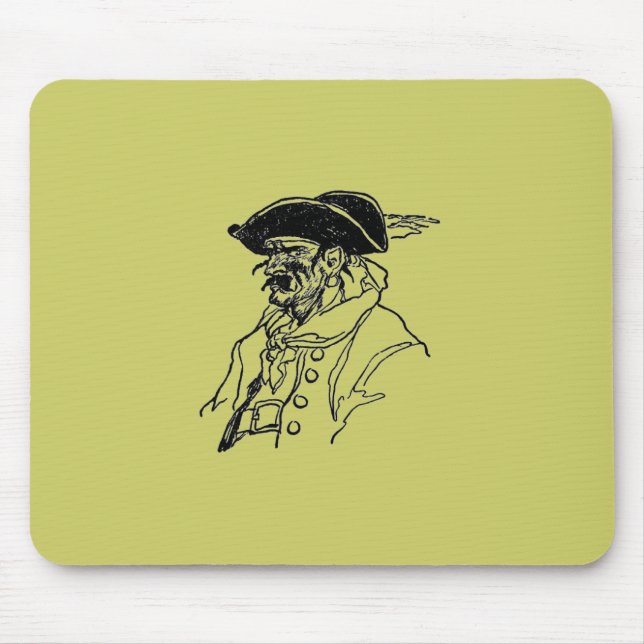 Pirate Captain Mouse Mat (Front)