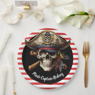 Pirate Captain Paper Plate