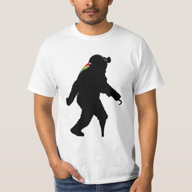 Pirate Captain Sasquatch T-Shirt (Front)