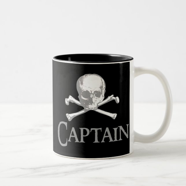 Pirate Captain Two-Tone Coffee Mug (Right)