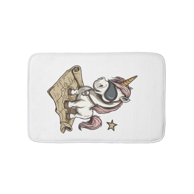 Pirate Captain Unicorn (1) Bath Mat (Front)