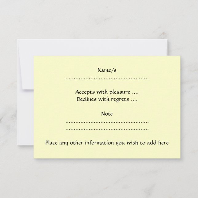 Pirate Cartoon. RSVP Card (Front)