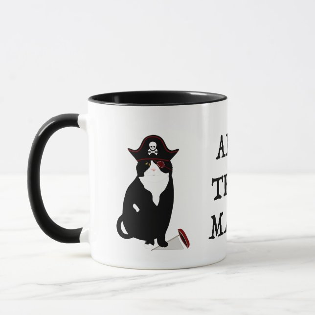 Pirate Cat Ahoy There Mug (Left)