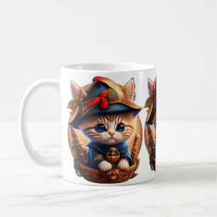 Pirate cat coffee mug