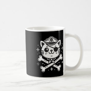 Pirate Cat Pirate Crew Birthday Party Matching Coffee Mug