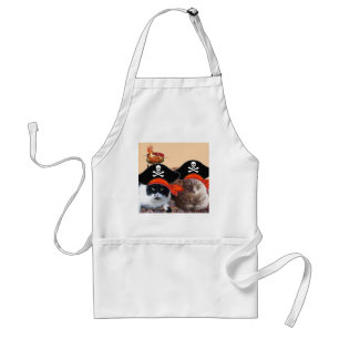 PIRATE CATS ,Talk like a Pirate Day Standard Apron