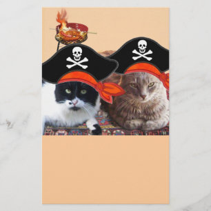 PIRATE CATS ,Talk like a Pirate Day Stationery
