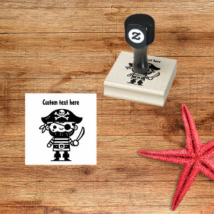Pirate Character Rubber Stamp