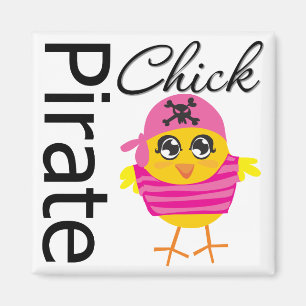 Pirate Chick Magnet