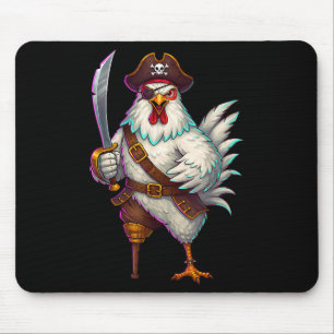 Pirate Chicken Funny Halloween Costume For Men Wom Mouse Mat
