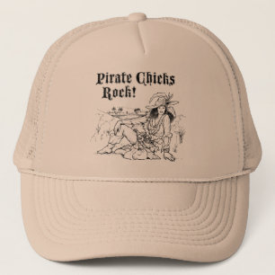 Pirate Chicks Rock! Trucker Hat