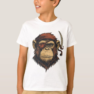 Pirate Chimp: Bold and Adventurous Design T-Shirt