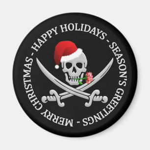 Pirate Christmas magnet