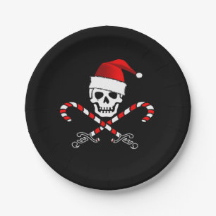 Pirate Christmas Party Paper Plate