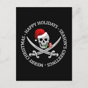 Pirate Christmas postcard - customise