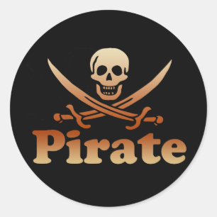 Pirate Classic Round Sticker