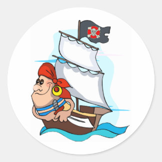 Pirate Classic Round Sticker