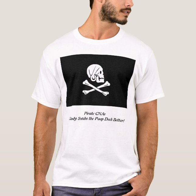 Pirate CNAs mens shirt (Front)