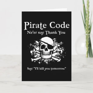 Pirate Code: Thank You