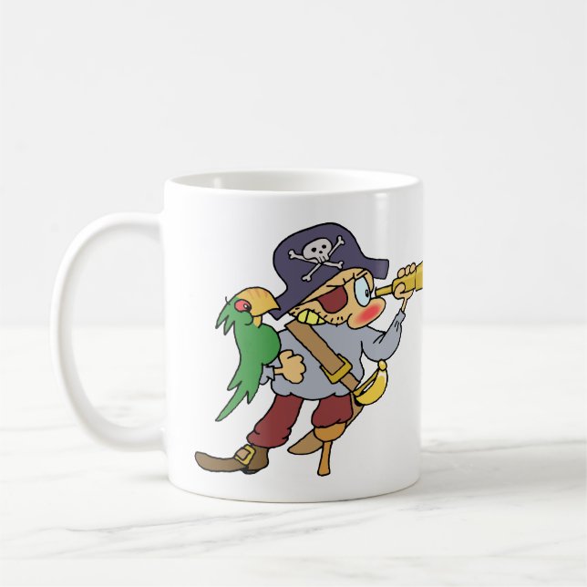 Pirate Coffee Mug (Left)