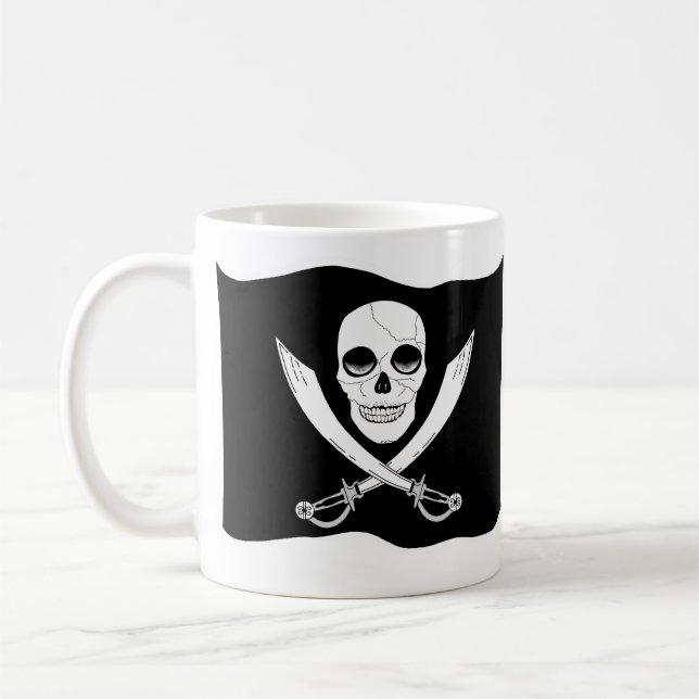 Pirate Coffee Mug - Two Sided (Left)
