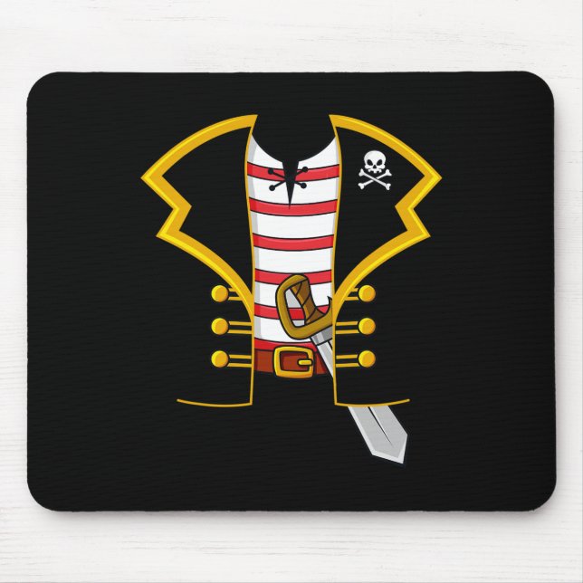 Pirate Costume Party Halloween  Mouse Mat (Front)