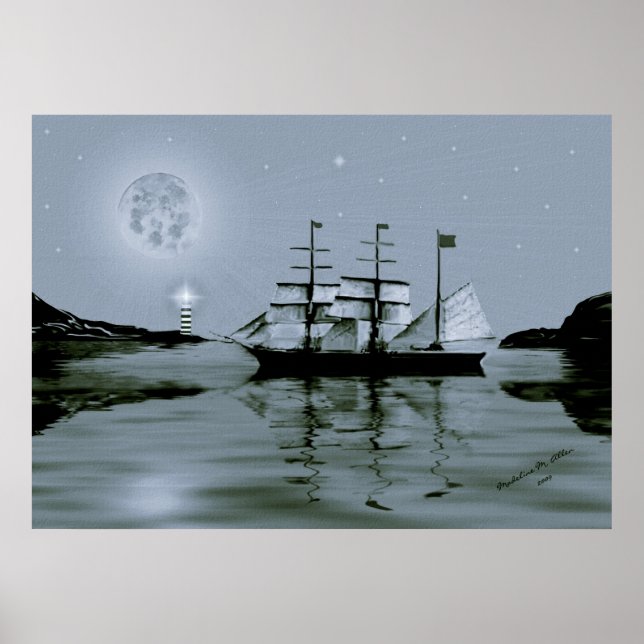 Pirate Cove / blue Poster (Front)