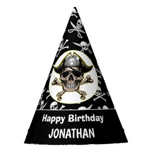 Pirate Cross Bones Party Hat