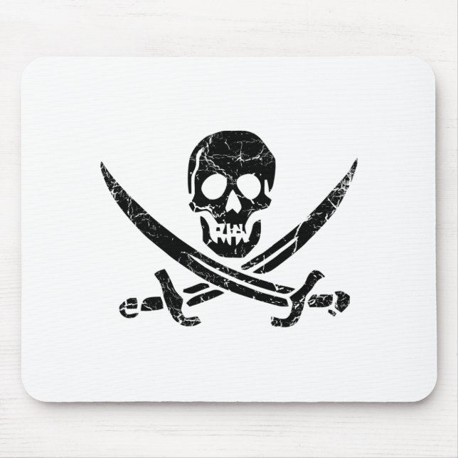 Pirate Cross Mouse Mat (Front)