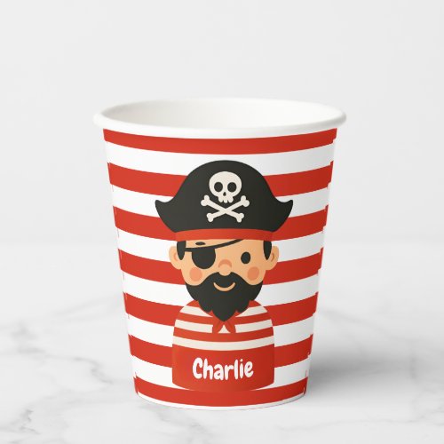 pirate paper cups