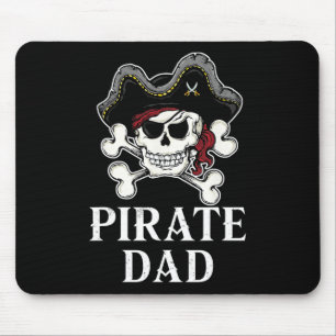 Pirate Dad Fun Halloween Costume Pirate Family Mat Mouse Mat
