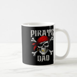 Pirate Dad Jolly Roger Flag And Skull Crossbones H Coffee Mug
