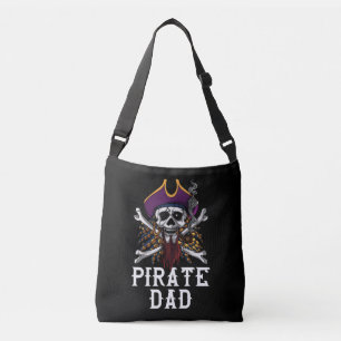 Pirate Dad Skull Sailor Crossbones Fathers Crossbody Bag