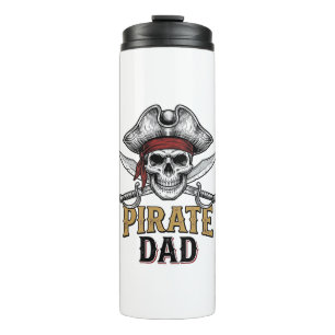 Pirate Dad Skull Sword Vintage Engraving Shirt_1 Thermal Tumbler