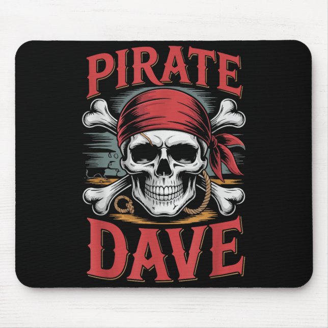 Pirate dave  mouse mat (Front)