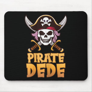 Pirate Dede Funny Captain Matching Grandma Hallowe Mouse Mat