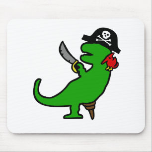 Pirate Dinosaur Mouse Mat