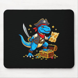 Pirate dinosaur t rex boys girls kids funny mouse mat