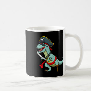 Pirate Dinosaur T Rex Fun Tyrannosaurus Halloween  Coffee Mug
