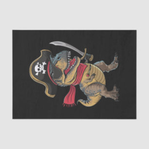 Pirate Dinosaur T-Rex Funny Halloween Costume Tissue Paper
