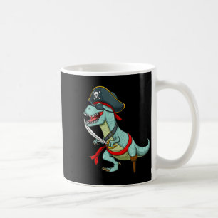 Pirate Dinosaur T Rex Funny Tyrannosaurus Hallowee Coffee Mug