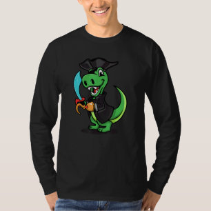 Pirate Dinosaur T Rex Funny Tyrannosaurus Hallowee T-Shirt