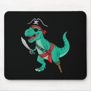 Pirate Dinosaur Toddler Boy Funny Kids Halloween Mouse Mat